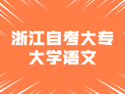 2022年浙江自考大?！洞髮W語文》試題一